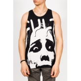 Koszulka Cult Tank Face Logo Black / White